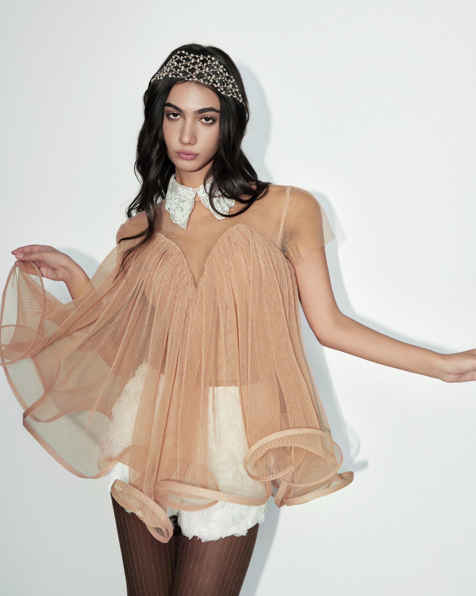 Blair Babydoll Top - Brown