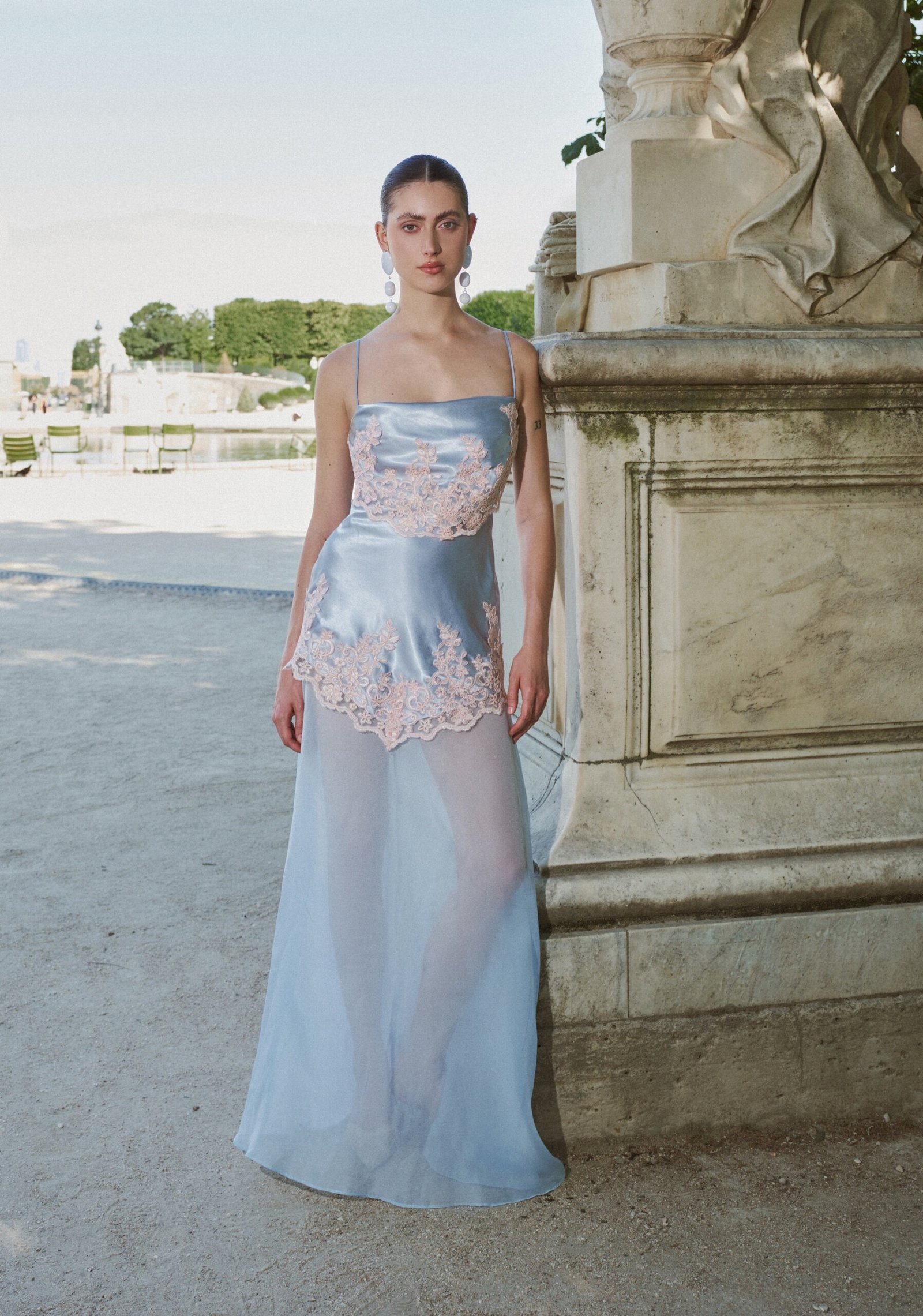 Sia Set Dress - Baby Blue